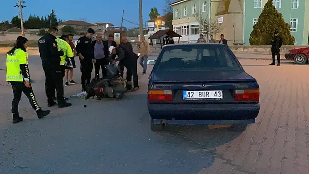 Konya'da kaza: Sürücü yaralandı!