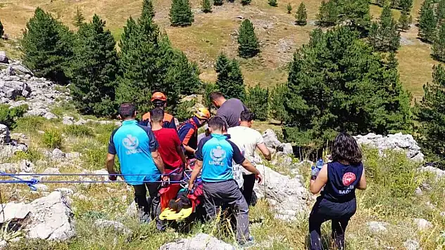 Konya'da kekik toplarken kayalıklardan düştü: Ekipler seferber oldu!
