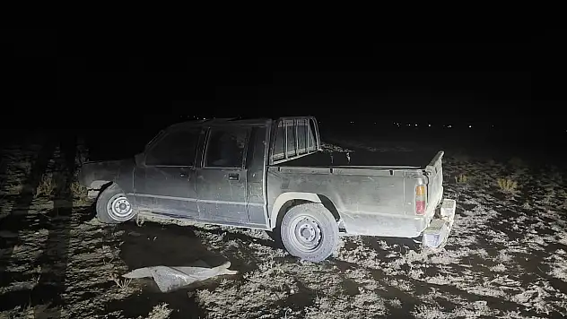 Konya'da kontrolden çıkan pikap şarampole düştü: 2 yaralı