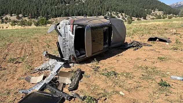 Konya'da korkutan kaza: 2 yaralı!