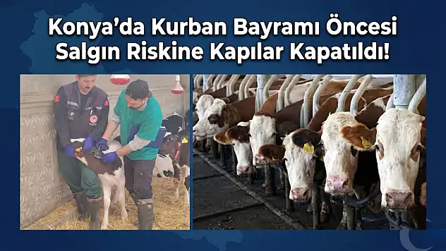 Konya'da Kurban Bayramı öncesi salgın riskine kapılar kapatıldı!
