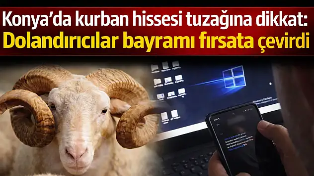 Konya'da kurban hissesi tuzağına dikkat: Dolandırıcılar bayramı fırsata çevirdi