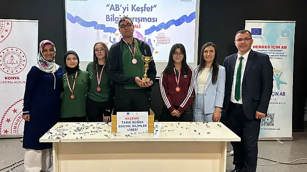 Konya'da Lise Öğrencileri 'AB'yi Keşfet' Bilgi Yarışmasında Buluştu