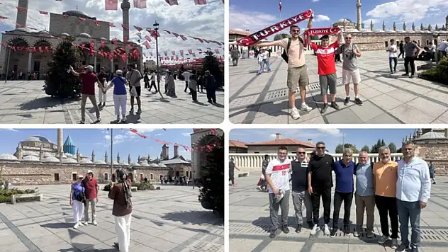 Konya'da maça gelenler Mevlana Müzesi'ne akın etti!