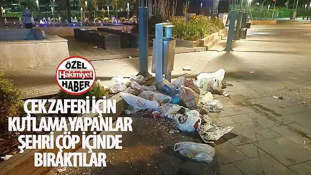 Konya'da milli zafer sonrası kirli gece!