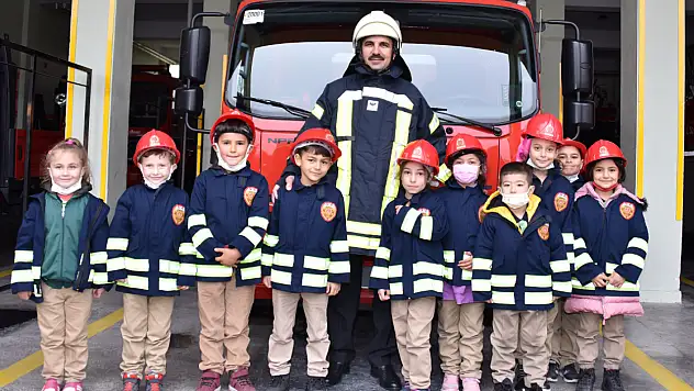 Konya'da minik yürekler, yangın güvenliği eğitimine katıldı!