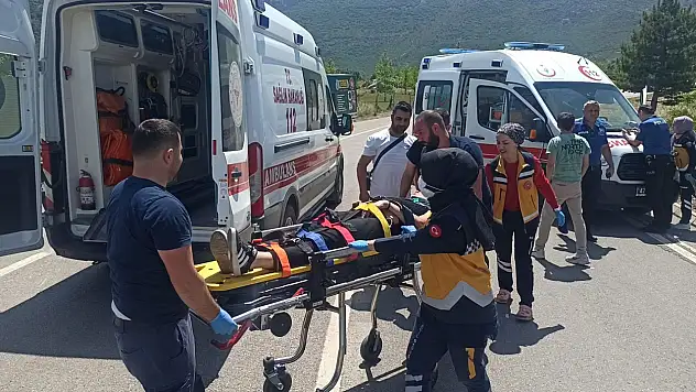 Konya'da motosiklet kazası: 2 yaralı!