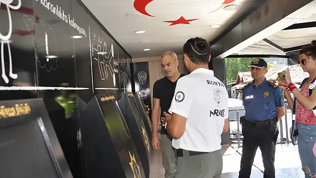 Konya'da narkotik tırı vatandaşları bilgilendirdi