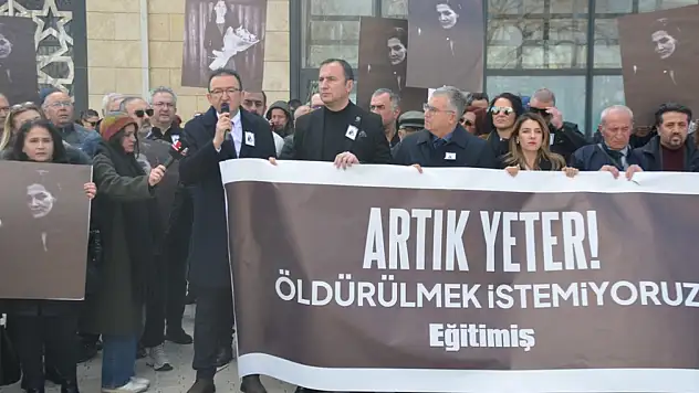 Konya'da Öğretmen Cinayetine Tepki: Eğitim-İş'ten 'Okullarda Şiddete Son' Çağrısı
