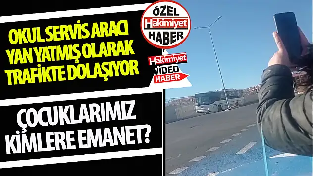 Konya'da Okul Servis Aracının Tehlikeli Yolculuğu Velileri Endişelendirdi