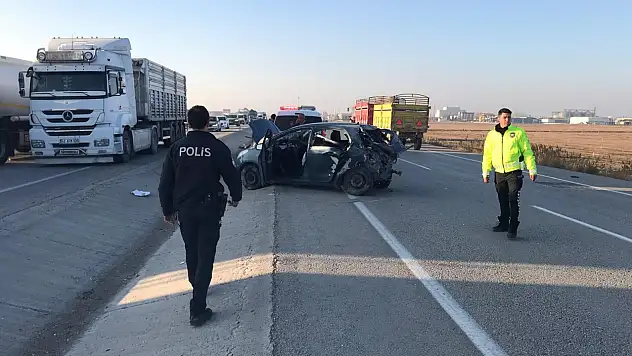 Konya'da Organize Sanayi mevkiinde korkutan zincirleme kaza