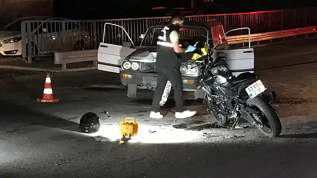 Konya'da otomobil ile motosiklet çarpıştı! 1 kişi ağır yaralı