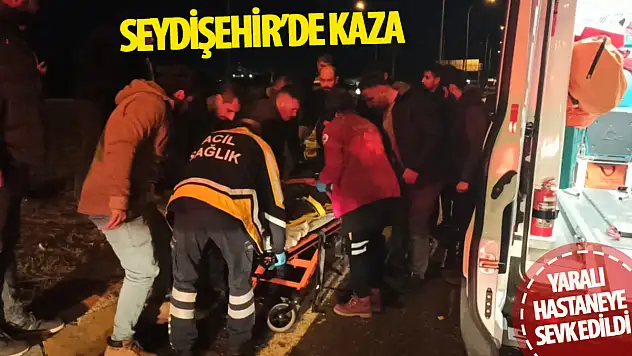 Konya'da otomobiller çarpıştı: 1 yaralı 