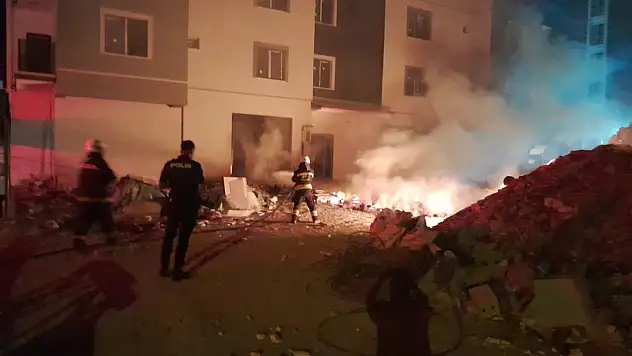 Konya'da palet yangını paniğe neden oldu!