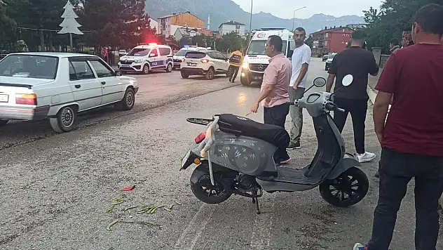 Konya'da pikap ile motosiklet çarpıştı: 2 kişi yaralı