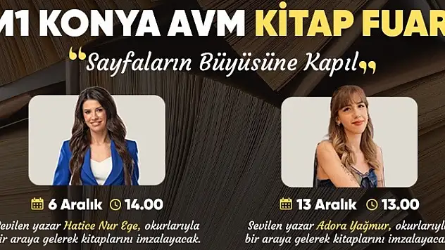 Konya'da 'Sayfaların büyüsüne kapıl'mak isteyenler için Kitap Fuarı o tarihte başlıyor!