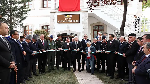 Konya'da şehit ailelerin isteği yerine getirildi! Tarihi binanın açılışı yapıldı