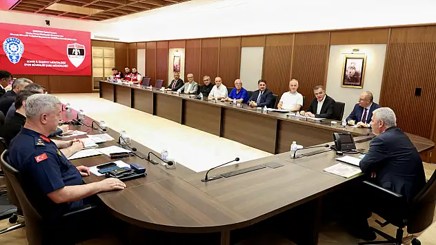 Konya'da spor müsabakaları öncesi güvenlik toplantısı