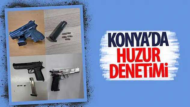 Konya'da suç ve suçlulara geçit yok: 16 gözaltı!