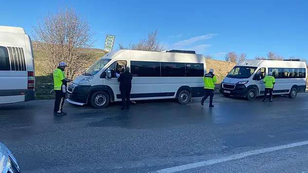 Konya'da taşımalı eğitim servisleri güvenlik kontrolünden geçti