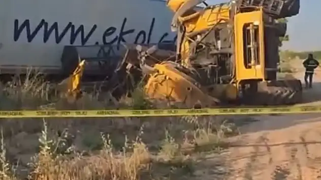 Konya'da tır ile biçerdöver çarpıştı: Feci kaza bir can aldı!