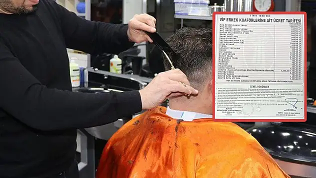 Konya'da tıraş olmanın bedeli değişti: Saç kesimi 1.000 TL sınırına dayandı