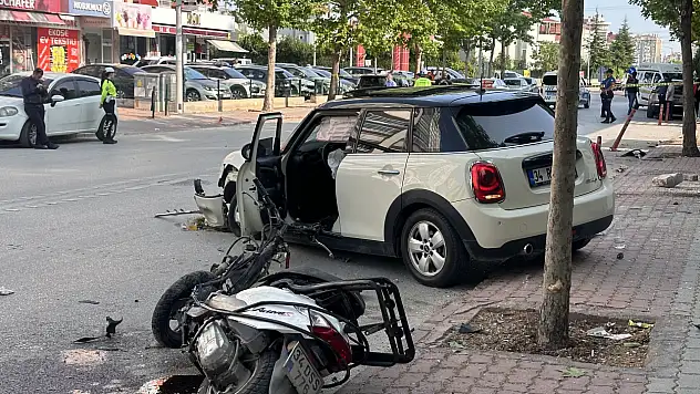 Konya'da trafik kazasında motokurye hayatını kaybetti