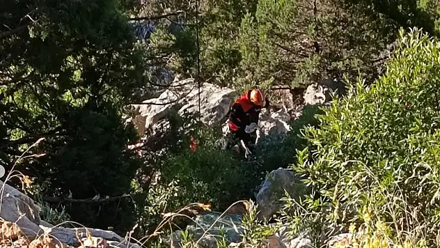 Konya'da uçuruma yuvarlanan kamyonetin sürücüsü hayatını kaybetti