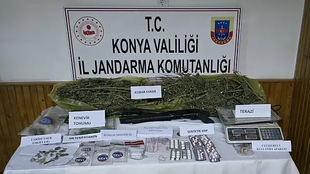 Konya'da uyuşturucuya dev darbe: 11 kişi tutuklandı
