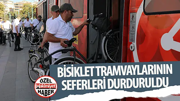 Konya'da Yağış Nedeniyle Bisiklet Tramvayı Seferleri Geçici Olarak Durduruldu