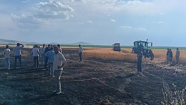 Konya'da yangın paniği! 20 dekarlık alan kül oldu