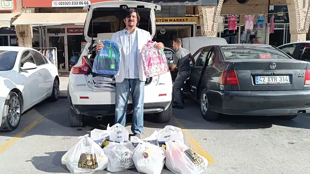 Konya'da yetim ve ihtiyaç sahibi öğrencilere anlamlı destek