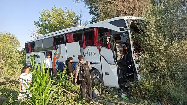 Konya'da yolcu otobüsü yoldan çıktı: 7 yaralı