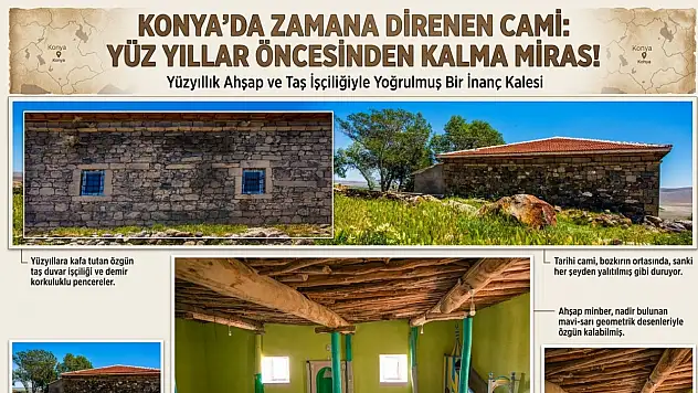 Konya'da zamana direnen cami: Yüz yıllar öncesinden kalma miras!