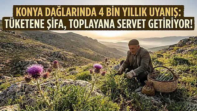 Konya dağlarında 4 bin yıllık uyanış: Tüketene şifa, toplayana servet getiriyor!