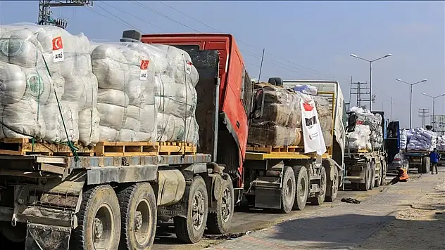 Konya dahil Türkiye'nin dört bir yanından Gazze'ye yardım eli uzandı