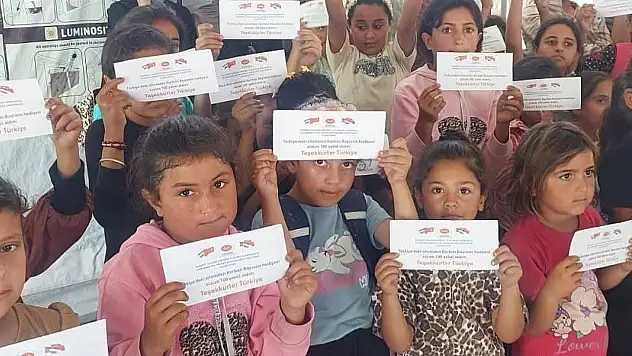 Konya'daki hayırseverlerin emanetleri yerine ulaştı
