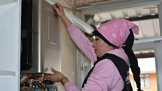 Konya'daki kadın tesisatçı sektörde fark yaratıyor