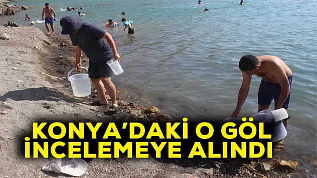 Konya'daki o göl incelemeye alındı