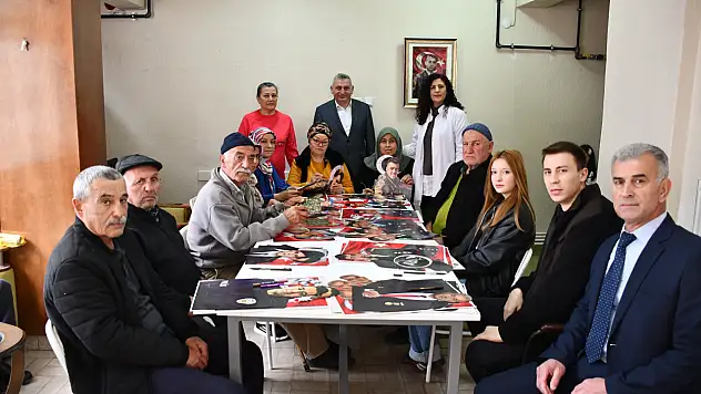 Konya'daki şehit yakınlarından duygulandıran rölyef çalışması
