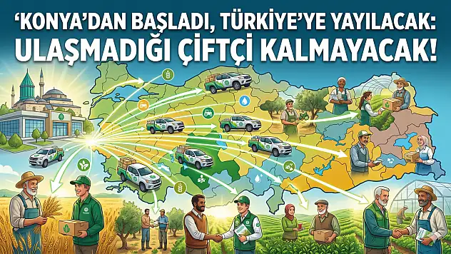 Konya'dan başladı, Türkiye'ye yayılacak: Ulaşmadığı çiftçi kalmayacak!