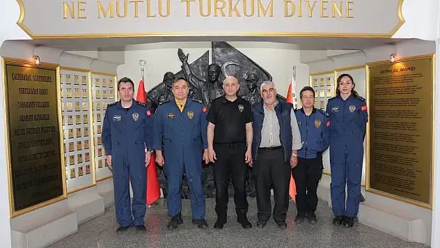 Konya Emniyeti'ne anlamlı ziyaret: Şehit Pilot Komiser Murat Güçlü anıldı