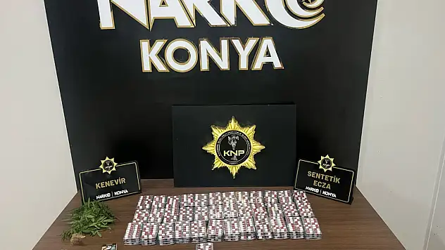 Konya Emniyeti zehire geçit vermedi: 1 haftada 38 operasyon!