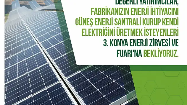 Konya Enerji zirvesi
