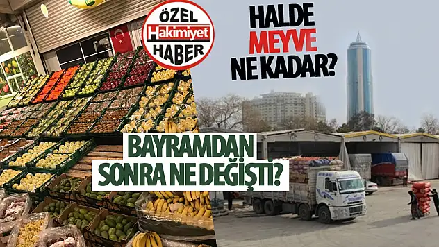 Konya Hali'nde Meyve Fiyatları