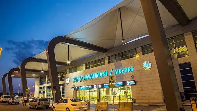 Konya Havalimanı geçen ay  77 bin 394 yolcuya hizmet verdi