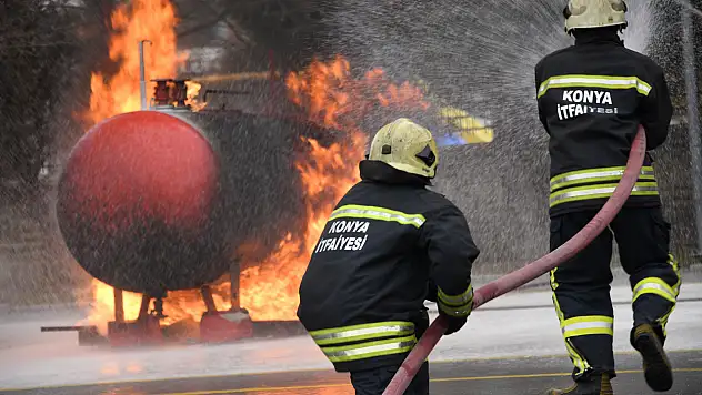 Konya İtfaiyesi'ne eğitimde uluslararası kalite sertifikası