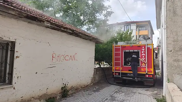 Konya Kulu'da boş evde yangın paniği