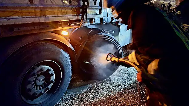 Konya Kulu'da seyir halindeki tırda duman paniği