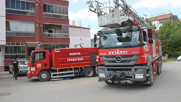 Konya'nın 2 ilçesinde korkutan yangın